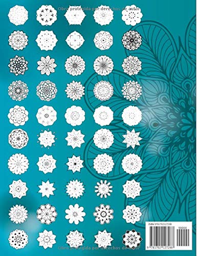 50 mandalas para adultos — Libro de mandalas con motivos mágicos para relajarse, meditar y dar paso a la imaginación: Dificultad media; dorso de ... adultos / Jugar y aprender con los colores)