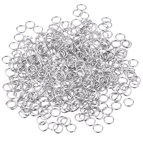 500 Piezas 6 mm Anillas de Salto Accesorios de Fabricación de Bisutería para Collar Gargantilla Pulsera, Plateado 500 Piezas 6 mm Anillas de Salto Accesorios de Fabricación de Bisutería para Collar Gargantilla Pulsera, Plateado
