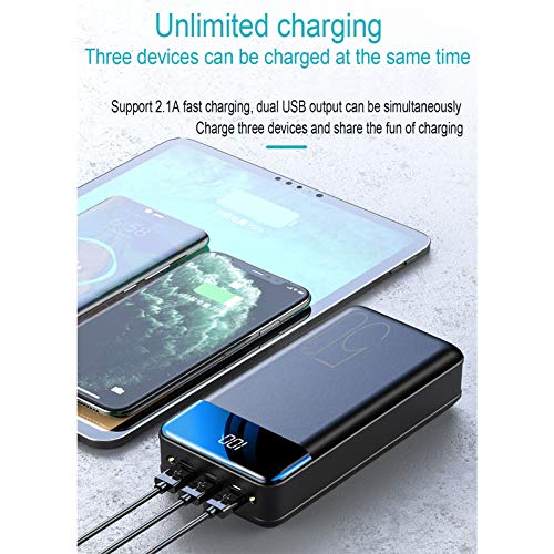 50000Mah Power Bank USB C Rápido Cargador Portátil, Bateria Externa Móvil Gran Capacidad con 3 Entradas Y 3 Salidas Y Pantalla LCD, para Móviles Y Tabletas Etc 50000Mah Power Bank USB C Rápido Cargador Portátil, Bateria Externa Móvil Gran Capacidad con 3 Entradas Y 3 Salidas Y Pantalla LCD, para Móviles Y Tabletas Etc