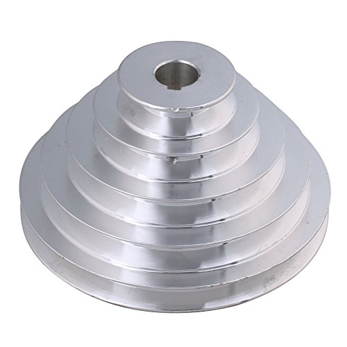 54 mm a 150 mm Diámetro Exterior 20 mm de diámetro Interior 12.7 mm Aluminio 5 Pasos Modular de cinturón de poleas para Tipo A Correa Dentada de Correa en V