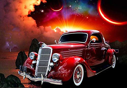 5D Diy Pintura Diamante Rojo Retro Coche Diamantes Punto de Cruz Pintura Cristal,Decoración Del Hogar Pintura,Hermoso Regalo,50X65cm 5D Diy Pintura Diamante Rojo Retro Coche Diamantes Punto de Cruz Pintura Cristal,Decoración Del Hogar Pintura,Hermoso Regalo,50X65cm
