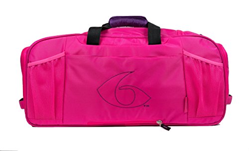 6 Pack Fitness Beast Bolsa de lona con sistema de gestión de comidas aislado, carbón y lima