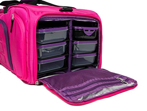 6 Pack Fitness Beast Bolsa de lona con sistema de gestión de comidas aislado, carbón y lima 6 Pack Fitness Beast Bolsa de lona con sistema de gestión de comidas aislado, carbón y lima
