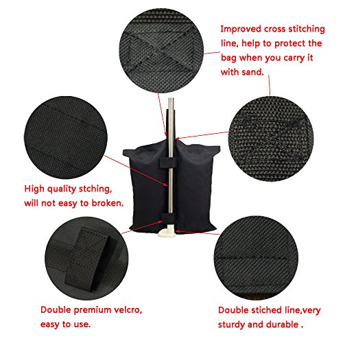 6 pcs pesos bolsa para Pop Up carpa peso bolsas de arena bolsa de pies con 6 pcs pesos bolsa para Pop Up carpa peso bolsas de arena bolsa de pies con