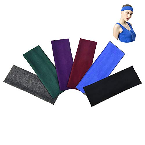 6 Piezas Estiramiento Elástico Cintas de Pelo Yoga Diademas de Algodón para Adolescentes, Niñas y Mujeres 6 Piezas Estiramiento Elástico Cintas de Pelo Yoga Diademas de Algodón para Adolescentes, Niñas y Mujeres