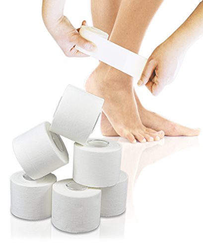 6 Rollos KK Cinta deportiva 3,8 cm x 10 m), color blanco 6 Rollos KK Cinta deportiva 3,8 cm x 10 m), color blanco
