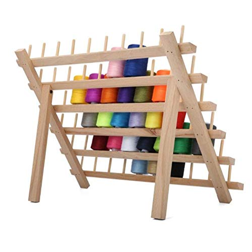 60 Carretes Hilo Rack Soporte, Madera Plegables Bobina Grande Estante de Almacenaje, Soporte Costura Piña Almacenamiento Organizador, Acolchado Bordado Canilla Herramientas Arte 60 Carretes Hilo Rack Soporte, Madera Plegables Bobina Grande Estante de Almacenaje, Soporte Costura Piña Almacenamiento Organizador, Acolchado Bordado Canilla Herramientas Arte