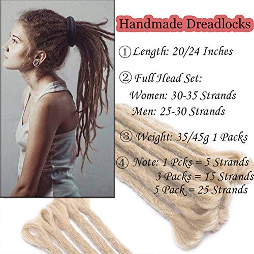 60 cm Dreadlock Extension Ombre Todo humano hecho a mano Hip-Hop Reggae Dreadlocks Crochet sintético Trenzado Extensiones de cabello Twist Braid Hombre Mujer 5pcs / paquete 60 cm Dreadlock Extension Ombre Todo humano hecho a mano Hip-Hop Reggae Dreadlocks Crochet sintético Trenzado Extensiones de cabello Twist Braid Hombre Mujer 5pcs / paquete