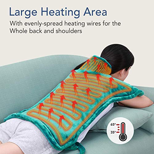 60 x 90cm Almohadilla Térmica Eléctrica para la Espalda, Hombros y Cuello Calentado con Tecnología de Calentamiento Rápido con 5 Niveles de Temperatura - Apagado Automático - Lavable a Máquina 60 x 90cm Almohadilla Térmica Eléctrica para la Espalda, Hombros y Cuello Calentado con Tecnología de Calentamiento Rápido con 5 Niveles de Temperatura - Apagado Automático - Lavable a Máquina