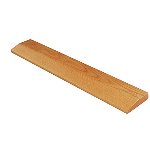 61cmx10cmx2.5-1cm Tablero de la balanza de la yoga del abedul de madera sólida natural for la ayuda y profundiza las posturas, herramienta auxiliar de la yoga de las cuñas de madera sólida de Iyengar