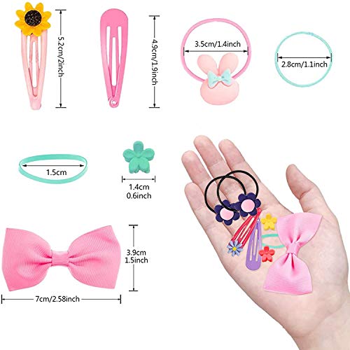 628 Piezas Accesorios Pelo Niña, Pinza de Pelo y Gomas Pelo Niña, Multicolor Pelo Horquillas Lazos de Pelo Banda Elástica Accesorios Cabello para Niñas Infantiles