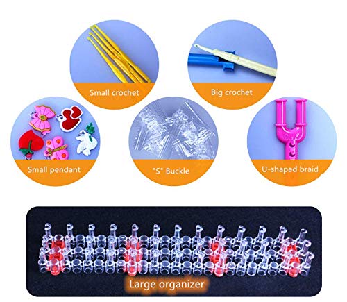 6800PCS DIY Bandas de Goma Loom Bandas Conjunto, Kit de Pulseras con Bandas de Telar Pulsera Collar Herramienta de Tejer Bandas de Goma(22 Colores) 6800PCS DIY Bandas de Goma Loom Bandas Conjunto, Kit de Pulseras con Bandas de Telar Pulsera Collar Herramienta de Tejer Bandas de Goma(22 Colores)
