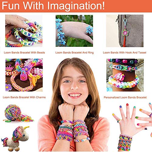 6800PCS DIY Bandas de Goma Loom Bandas Conjunto, Kit de Pulseras con Bandas de Telar Pulsera Collar Herramienta de Tejer Bandas de Goma(22 Colores) 6800PCS DIY Bandas de Goma Loom Bandas Conjunto, Kit de Pulseras con Bandas de Telar Pulsera Collar Herramienta de Tejer Bandas de Goma(22 Colores)
