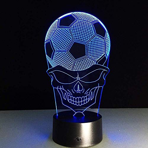 7 colores Lámpara de ilusión 3D Dortmund Soccer Luces de noche coloridas Reus 3D Luces visuales Escritorio Interruptor táctil Lámpara de fútbol