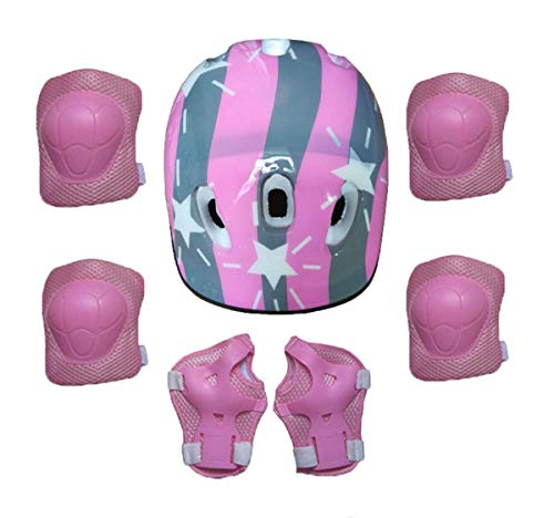 7 Piezas niños monopatín Bicicleta Bicicleta Casco de Seguridad Rodilleras Coderas Ciclismo Conjunto (Black, One Size) 7 Piezas niños monopatín Bicicleta Bicicleta Casco de Seguridad Rodilleras Coderas Ciclismo Conjunto (Black, One Size)