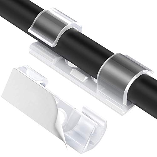70X Grapas de Pared para Cable, AGPTEK Organizador de Cables Clips de Cables con Tornillos y Adhesivo para Cables Electricos de USB, Audio para Hogar, Oficina, Coche y Taller, Transpariente 70X Grapas de Pared para Cable, AGPTEK Organizador de Cables Clips de Cables con Tornillos y Adhesivo para Cables Electricos de USB, Audio para Hogar, Oficina, Coche y Taller, Transpariente