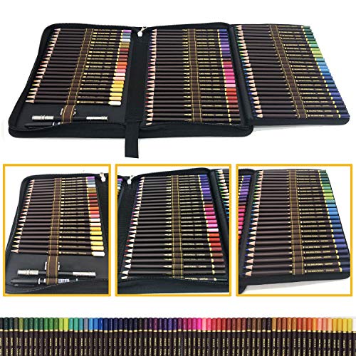 72 Lapices de Colores Profesionales,lapiz para colorear de Dibujo y Bosquejo Material de dibujo Set,Incluye Caja de Cremallera Portátil,Mejores Lápices de colores Conjunto Ideal para Adultos y Niños 72 Lapices de Colores Profesionales,lapiz para colorear de Dibujo y Bosquejo Material de dibujo Set,Incluye Caja de Cremallera Portátil,Mejores Lápices de colores Conjunto Ideal para Adultos y Niños