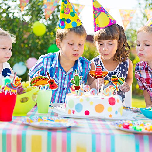 72 Piezas Pajitas de Papel de Fiesta de Cinco De Mayo Pajitas Mexicanas para Fiesta Taco Divertida, Foto Props de Evento Luau, Festivales Carnavales, Boda, Favores de Fiesta de Cumpleaños