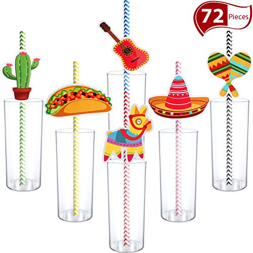 72 Piezas Pajitas de Papel de Fiesta de Cinco De Mayo Pajitas Mexicanas para Fiesta Taco Divertida, Foto Props de Evento Luau, Festivales Carnavales, Boda, Favores de Fiesta de Cumpleaños 72 Piezas Pajitas de Papel de Fiesta de Cinco De Mayo Pajitas Mexicanas para Fiesta Taco Divertida, Foto Props de Evento Luau, Festivales Carnavales, Boda, Favores de Fiesta de Cumpleaños