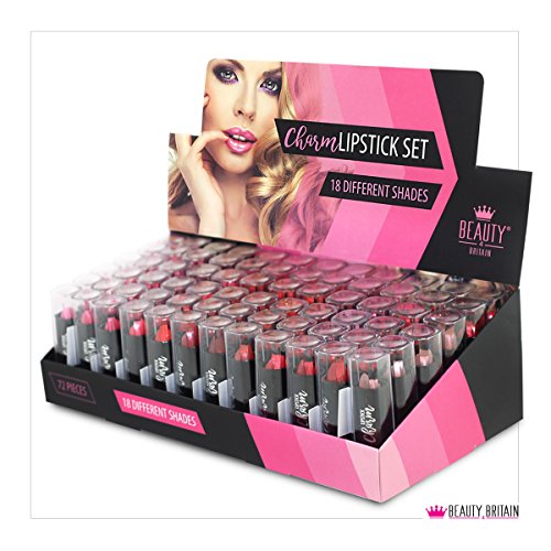 72 x LÁPIZ LABIAL LIPSTICK SET MUCHAS DIFERENTES TONOS CAJA DE PANTALLA DE LUJO DE TAMAÑO COMPLETO AL POR MAYOR 72 x LÁPIZ LABIAL LIPSTICK SET MUCHAS DIFERENTES TONOS CAJA DE PANTALLA DE LUJO DE TAMAÑO COMPLETO AL POR MAYOR