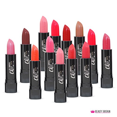 72 x LÁPIZ LABIAL LIPSTICK SET MUCHAS DIFERENTES TONOS CAJA DE PANTALLA DE LUJO DE TAMAÑO COMPLETO AL POR MAYOR