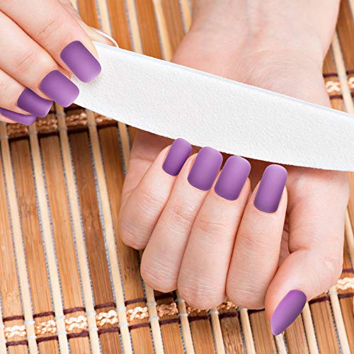 720 Piezas 30 Juegos de Uñas Postizas Cuadradas Cortas Uñas Acrílicas Coloridas de Cubierta Completa Uñas Postizas de Gel Mate Uñas Postizas Cortas de Presión para Mujer, Colores Surtidos