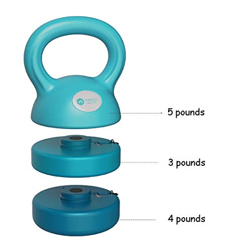 73HA73 Pesa Rusa Kettlebell Ajustable Entrenamiento de Elevación Entrenamientos de Alta Repetición para Trabajo Pesado Kettlebell para Gimnasio Home Fitness 5-12 LB Pesas