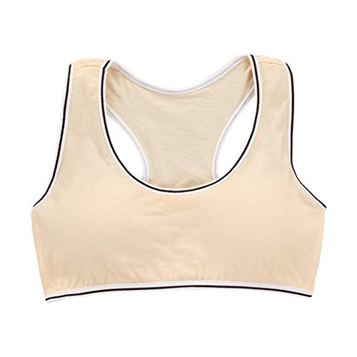 8-16 años Algodón de Las Chicas jóvenes y Spandex Entrenamiento Deportivo Sujetadores Pubertad Niños Ropa Interior Suave y Transpirable Niños Adolescentes Chaleco sin Mangas Tops Color sólido 7# 8-16 años Algodón de Las Chicas jóvenes y Spandex Entrenamiento Deportivo Sujetadores Pubertad Niños Ropa Interior Suave y Transpirable Niños Adolescentes Chaleco sin Mangas Tops Color sólido 7#