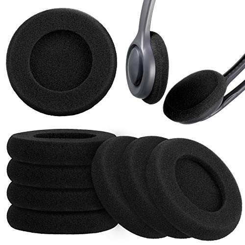 8 Almohadillas Espumas de Auriculares de 2 Pulgadas Cubiertas de Espuma Esponja de Sonido de Repuesto Almohadillas de Oídos para Reparación de Auriculares Mayoría de Tamaño Estándar