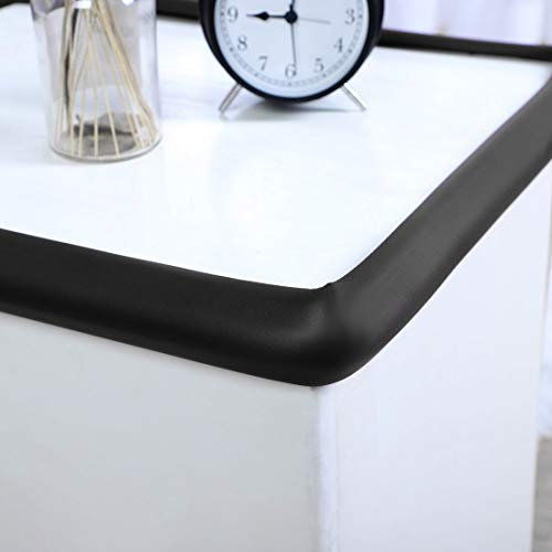 8 cojines esquineros en forma de L, suaves en forma de L, para proteger los bordes de espuma, muebles, mesa de oficina, funda de protección para parachoques, color negro 8 cojines esquineros en forma de L, suaves en forma de L, para proteger los bordes de espuma, muebles, mesa de oficina, funda de protección para parachoques, color negro