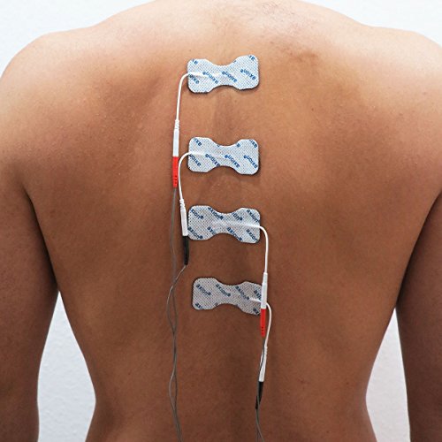 8 Electrodos de 6x3 cm para la espalda - aparato TENS EMS electroestimulador - axion 8 Electrodos de 6x3 cm para la espalda - aparato TENS EMS electroestimulador - axion