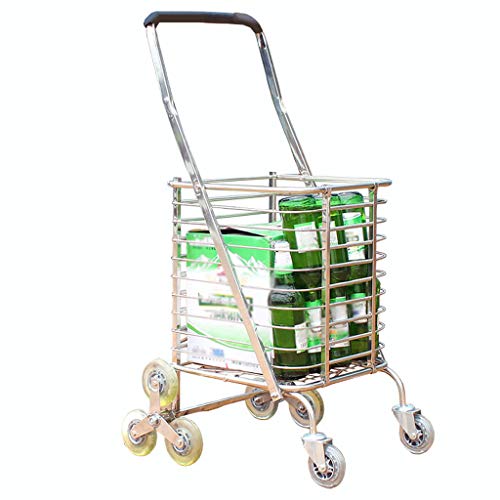 8 Ruedas Que suben Escaleras Carrito de la Compra Carretilla de Aluminio Tres Ruedas Furgonetas domésticas Ligero Plegable 8 Ruedas Que suben Escaleras Carrito de la Compra Carretilla de Aluminio Tres Ruedas Furgonetas domésticas Ligero Plegable