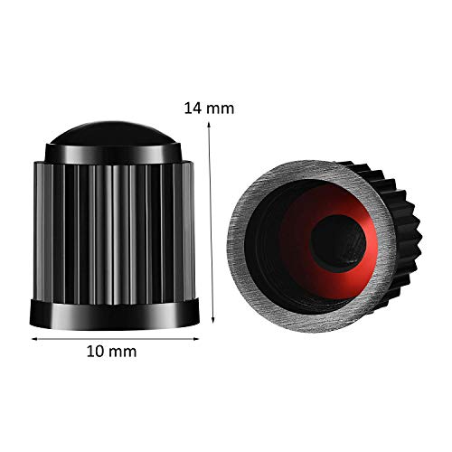 8 tapones de válvula para neumáticos, de plástico, para coche, con anillo de sellado para SUV, moto, camiones, bicicletas, color negro 8 tapones de válvula para neumáticos, de plástico, para coche, con anillo de sellado para SUV, moto, camiones, bicicletas, color negro