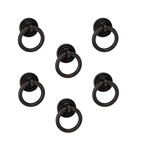 8 Un. TIRADOR Anilla negro óxido Cajón Mueble clásico - Diámetro 32MM 8 Un. TIRADOR Anilla negro óxido Cajón Mueble clásico - Diámetro 32MM