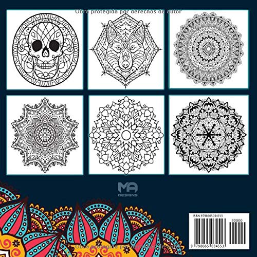 80 Mandalas - Libro de colorear antiestrés para adultos: Un inspirador Libro para colorear mandala para adultos y niños - Mandalas Para Relajación ... (Mandalas para Relajación y Meditación)