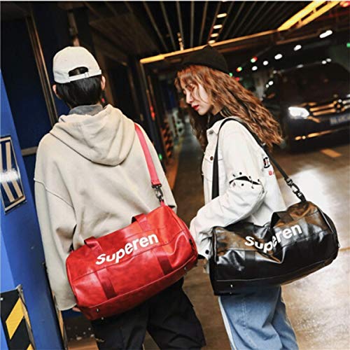 8haowenju Bolsa de viaje, Bolsa de gimnasio con separación húmeda y seca, Bolsa de viaje para hombre, Bolsa de viaje para mujer, Bolsa de deporte, Bolsa de entrenamiento, Bolso corto, Mochila de fitne