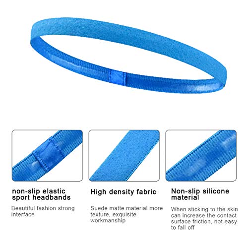 9 Piezas Diadema Deportiva para Futbol, Cinta Pelo Elastica para Mujer Hombre, Banda Pelo Negra para Running 9 Piezas Diadema Deportiva para Futbol, Cinta Pelo Elastica para Mujer Hombre, Banda Pelo Negra para Running