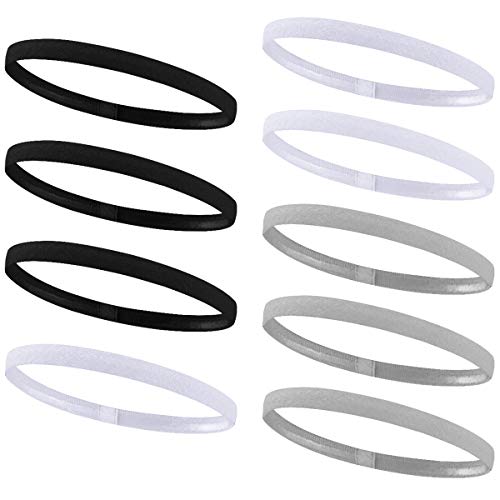 9 Piezas Diadema Deportiva para Futbol, Cinta Pelo Elastica para Mujer Hombre, Banda Pelo Negra para Running 9 Piezas Diadema Deportiva para Futbol, Cinta Pelo Elastica para Mujer Hombre, Banda Pelo Negra para Running