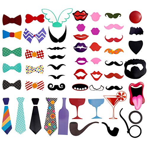 90 Pcs DIY Photo Booth, Comius Nuevo Estilo Photocall Atrezzo Favorecer Incluyendo cómica divertida creativa Bigotes Gafas Pelo Arcos Sombreros labios 90 Pcs DIY Photo Booth, Comius Nuevo Estilo Photocall Atrezzo Favorecer Incluyendo cómica divertida creativa Bigotes Gafas Pelo Arcos Sombreros labios