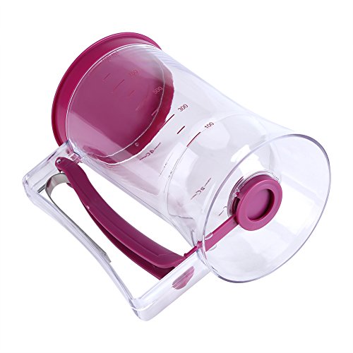 900 ml dispensador de masa para tortitas Cupcake dispensador de masa cocción Tool ideal para Cupcakes magdalenas Creeps pasteles y gofres para masa de manera uniforme con medición etiqueta