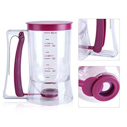 900 ml dispensador de masa para tortitas Cupcake dispensador de masa cocción Tool ideal para Cupcakes magdalenas Creeps pasteles y gofres para masa de manera uniforme con medición etiqueta 900 ml dispensador de masa para tortitas Cupcake dispensador de masa cocción Tool ideal para Cupcakes magdalenas Creeps pasteles y gofres para masa de manera uniforme con medición etiqueta