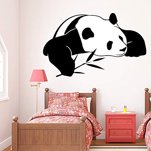 96 * 58cm de panda gigante de etiqueta de la pared para habitaciones de niños pegatinas sala animal casa decoracion accesorios casa decoración de estilo nórdico