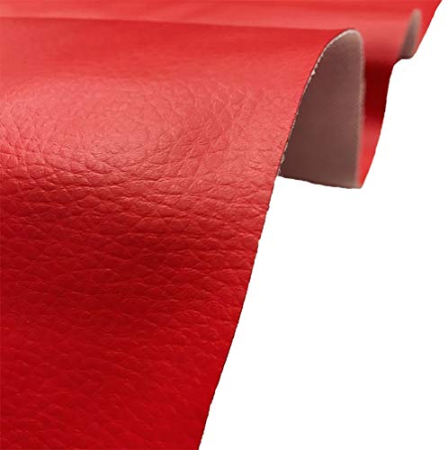 A-Express Tela de grano de cuero de imitación material texturizado por tapizar, Polipiel, Manualidades, vinilo, Cojines o forrar Objetos - Rojo 2 Metro 200cm x 140cm A-Express Tela de grano de cuero de imitación material texturizado por tapizar, Polipiel, Manualidades, vinilo, Cojines o forrar Objetos - Rojo 2 Metro 200cm x 140cm