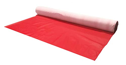 A-Express Tela de grano de cuero de imitación material texturizado por tapizar, Polipiel, Manualidades, vinilo, Cojines o forrar Objetos - Rojo 2 Metro 200cm x 140cm