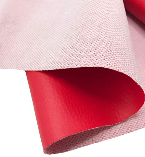 A-Express Tela de grano de cuero de imitación material texturizado por tapizar, Polipiel, Manualidades, vinilo, Cojines o forrar Objetos - Rojo 2 Metro 200cm x 140cm A-Express Tela de grano de cuero de imitación material texturizado por tapizar, Polipiel, Manualidades, vinilo, Cojines o forrar Objetos - Rojo 2 Metro 200cm x 140cm