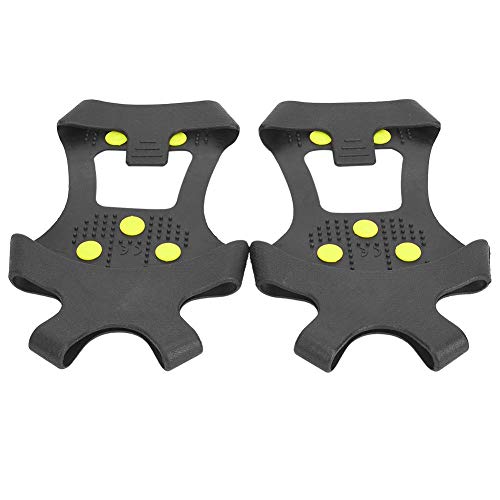 A sixx Crampones de Clavos de Escalada, Tacos de tracción Antideslizantes para Nieve en Hielo, Caminata Ligera Profesional Universal para Escalada, Senderismo sobre Nieve y(M:36-38)