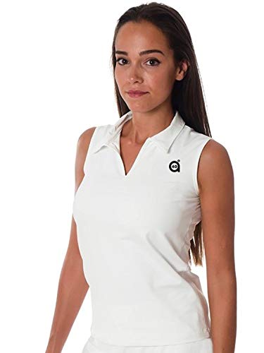 a40grados Sport & Style, Polo Plomo Blanco, Mujer, Tenis y Padel (Paddle) (38 S) a40grados Sport & Style, Polo Plomo Blanco, Mujer, Tenis y Padel (Paddle) (38 S)