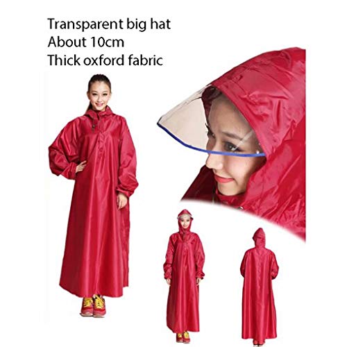 AA-SS Ropa de Moto Abrigos para la Lluvia Gorra Ciclismo Impermeable Poncho de Lluvia para Scooters de Movilidad Motocicleta Bicicleta Adición Larga Ropa de Lluvia de Tela Oxford más Gruesa