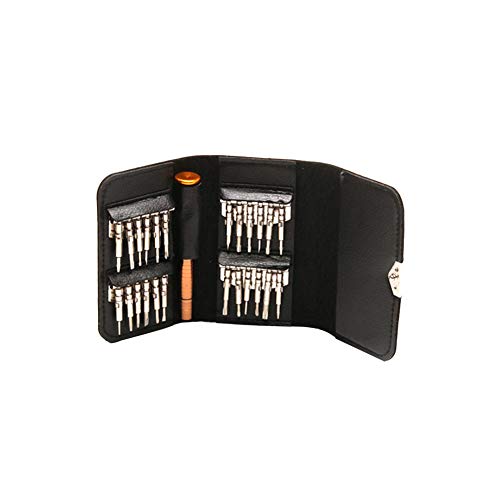 AAGOOD 25 en 1 reloj del destornillador de la llave de tuercas Tool Kit de reparación para móvil de bolsillo del reloj de la lente con 1 juego de cuero del caso AAGOOD 25 en 1 reloj del destornillador de la llave de tuercas Tool Kit de reparación para móvil de bolsillo del reloj de la lente con 1 juego de cuero del caso