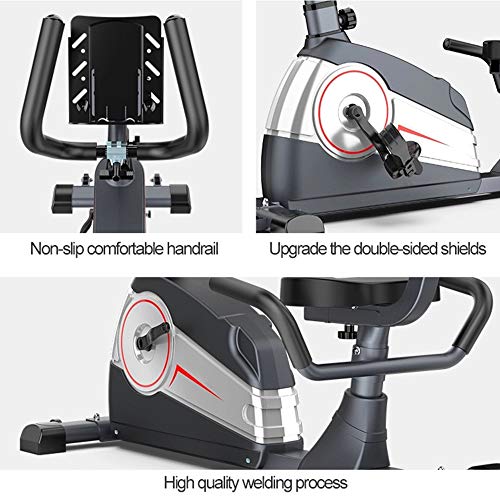 AAGYJ Bicicleta de Ejercicios reclinada de Lujo, Bicicleta de Ciclismo de Interior, Capacidad de 330 LB, con Soporte para teléfono, Asiento y Resistencia Ajustables, Bicicletas fijas AAGYJ Bicicleta de Ejercicios reclinada de Lujo, Bicicleta de Ciclismo de Interior, Capacidad de 330 LB, con Soporte para teléfono, Asiento y Resistencia Ajustables, Bicicletas fijas
